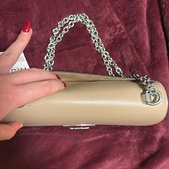 Coach purse, tan with silver hardware. Brand new with tags never used - Picture 3 of 5